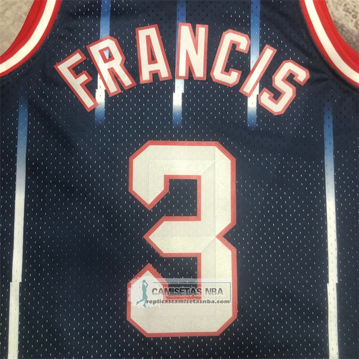 Camiseta Houston Rockets Steve Francis NO 3 Mitchell & Ness 1999-00 Azul